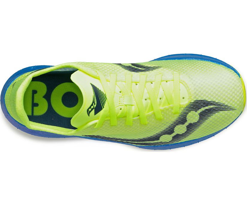 Saucony Boston Endorphin Pro+ Erkek Koşu Ayakkabısı Mavi Sarı | F9GYTVV