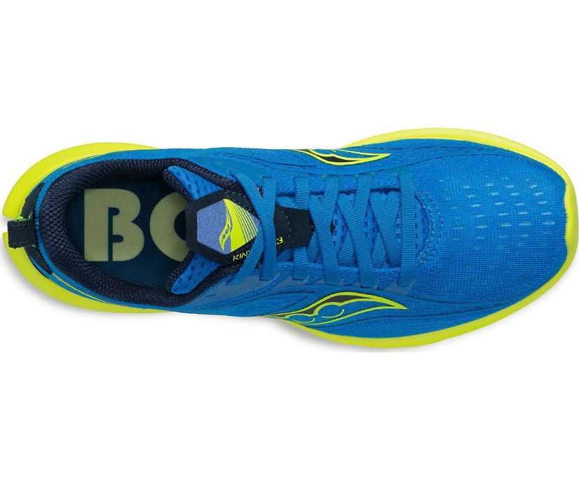 Saucony Boston Kinvara 13 Erkek Koşu Ayakkabısı Mavi Sarı | 7HMHZ83