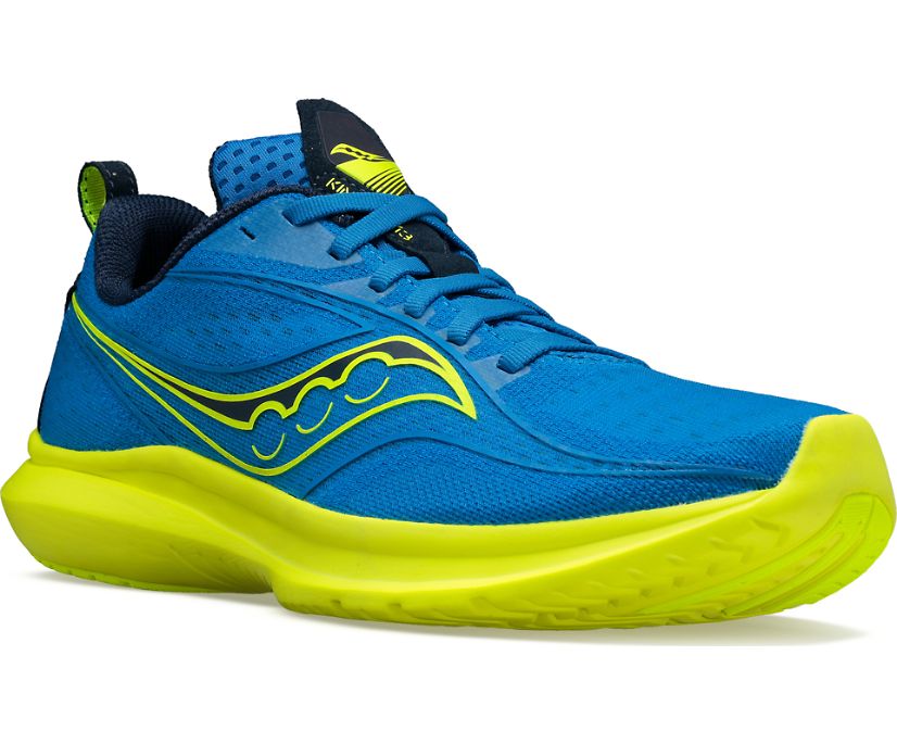 Saucony Boston Kinvara 13 Erkek Koşu Ayakkabısı Mavi Sarı | 7HMHZ83