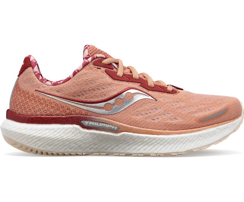 Saucony Bottomless Love Triumph 19 Kadın Koşu Ayakkabısı Mercan | L94U3HF