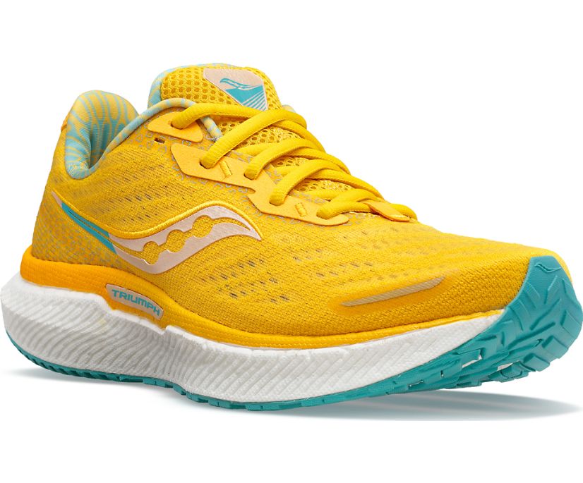 Saucony Bottomless Love Triumph 19 Kadın Koşu Ayakkabısı Sarı | WOSHU4W