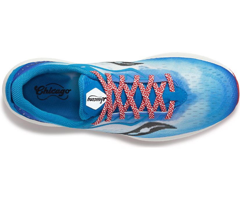 Saucony Chicago Endorphin Speed 2 Erkek Koşu Ayakkabısı Mavi Kırmızı | 6369C3D