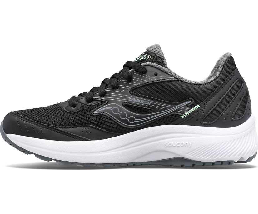 Saucony Cohesion 15 Kadın Koşu Ayakkabısı Siyah Yeşil | UKKAYBM