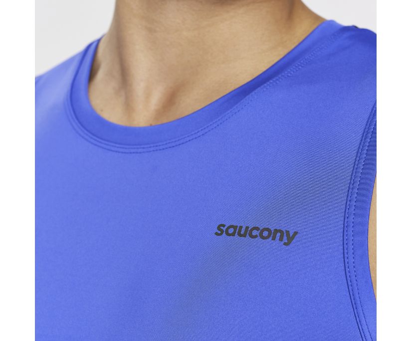 Saucony Dash Tank Erkek Üstler Mavi | 04S43PV