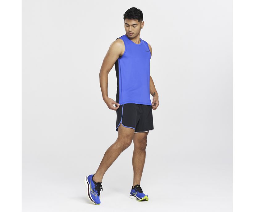 Saucony Dash Tank Erkek Üstler Mavi | 04S43PV