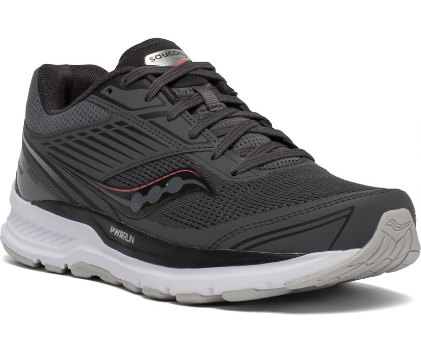 Saucony Echelon 8 Geniş Kadın Ayakkabı Koyu Gri Kırmızı | HWKT9DX