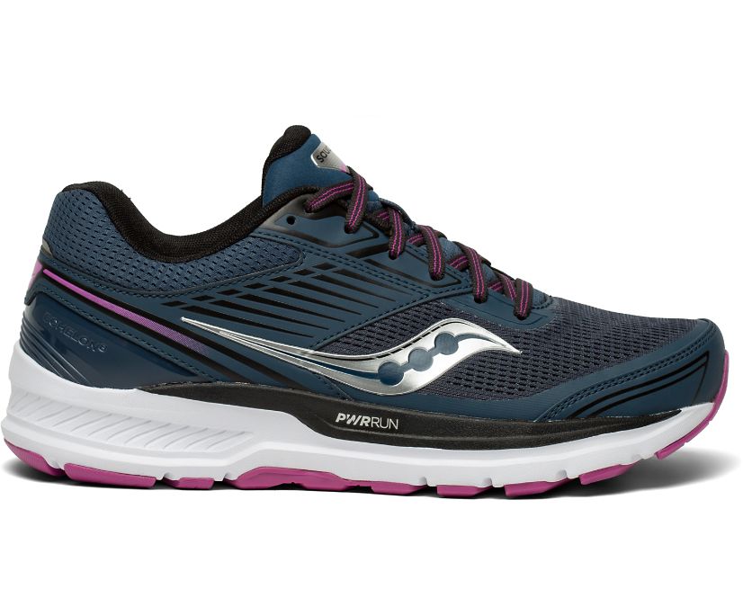 Saucony Echelon 8 Geniş Kadın Ayakkabı Koyu Yeşil Mor | RKUQZ92