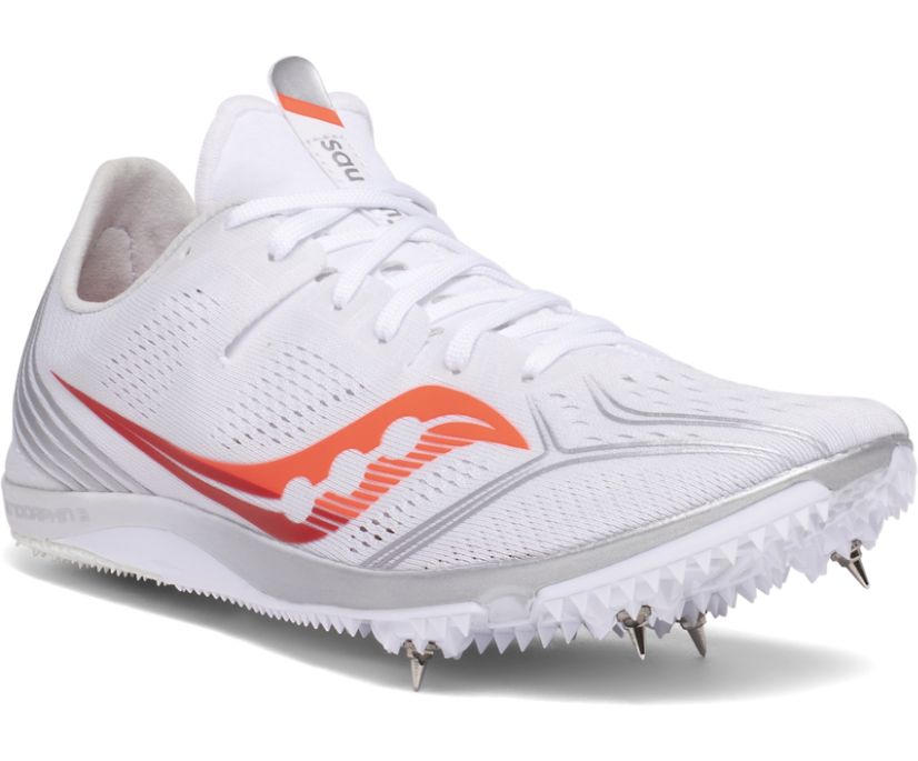 Saucony Endorphin 3 Kadın Koşu Ayakkabısı Beyaz Mercan | QVOVEEC