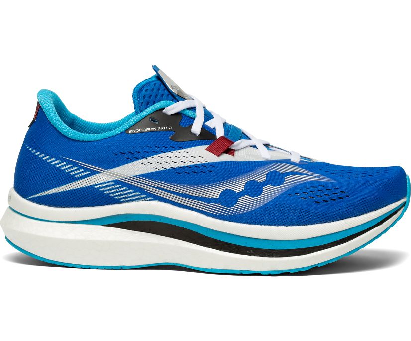 Saucony Endorphin Pro 2 Erkek Koşu Ayakkabısı Kraliyet Mavisi Beyaz | F9058FW