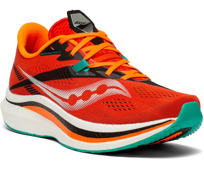 Saucony Endorphin Pro 2 Erkek Koşu Ayakkabısı Kırmızı Siyah | M1MMZ9J