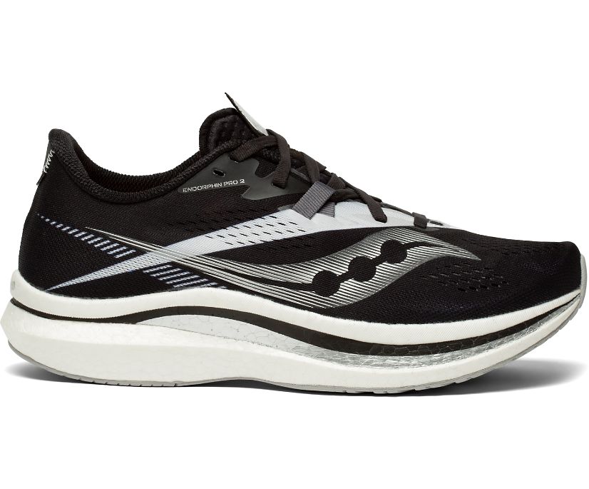 Saucony Endorphin Pro 2 Erkek Koşu Ayakkabısı Siyah Beyaz | QCY5U12