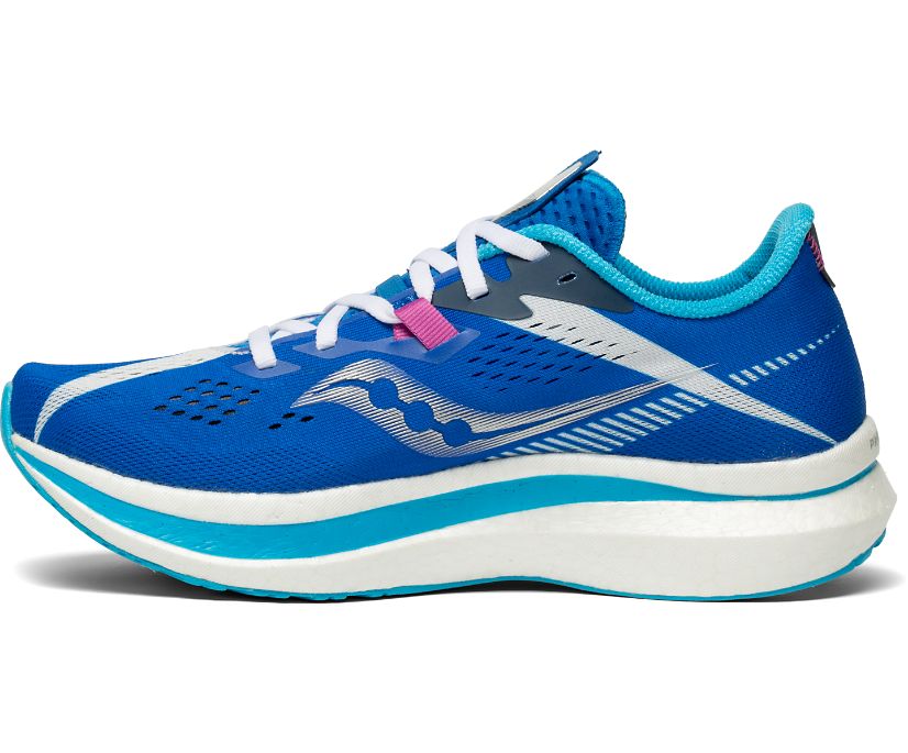 Saucony Endorphin Pro 2 Kadın Koşu Ayakkabısı Kraliyet Mavisi Beyaz | NKVKYVI