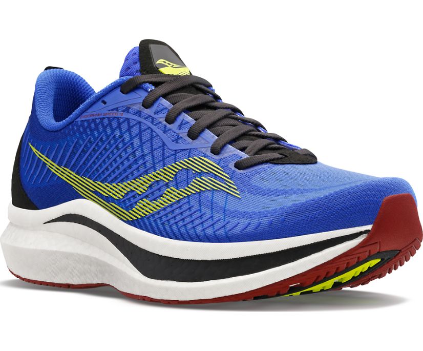 Saucony Endorphin Speed 2 Erkek Koşu Ayakkabısı Mavi Sarı | EEABM3E