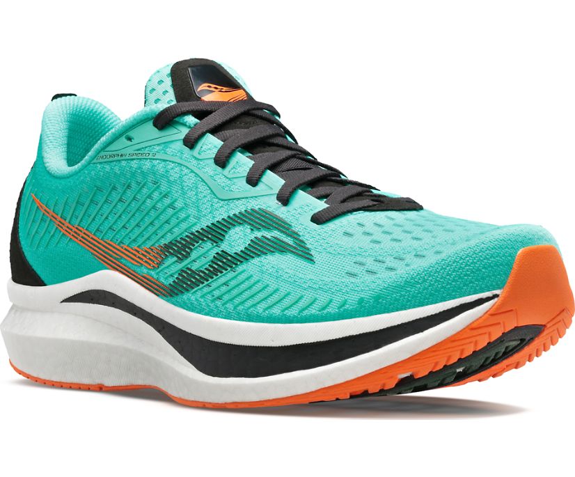 Saucony Endorphin Speed 2 Erkek Koşu Ayakkabısı Nane Turuncu | HB4JDNO