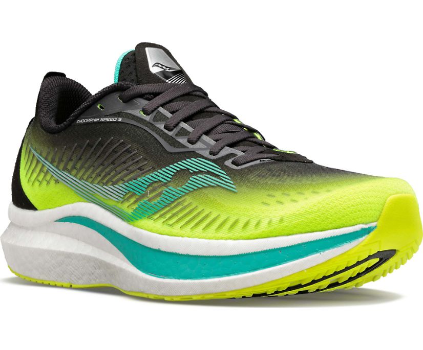 Saucony Endorphin Speed 2 Erkek Koşu Ayakkabısı Yeşil | VV3NIQY