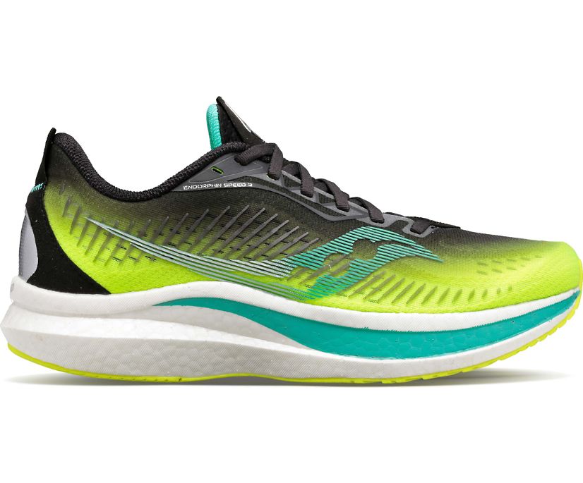 Saucony Endorphin Speed 2 Erkek Koşu Ayakkabısı Yeşil | VV3NIQY