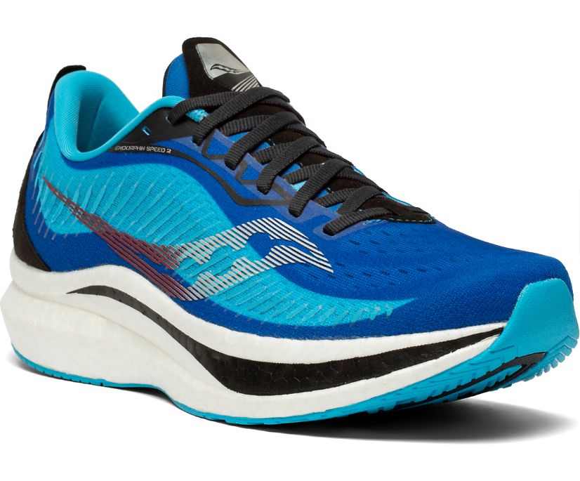 Saucony Endorphin Speed 2 Erkek Koşu Ayakkabısı Kraliyet Mavisi Siyah | XR4ZGEL