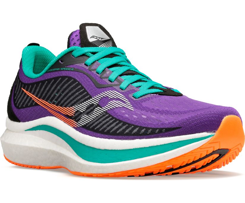 Saucony Endorphin Speed 2 Kadın Koşu Ayakkabısı Mor Yeşil | WIFLL6I