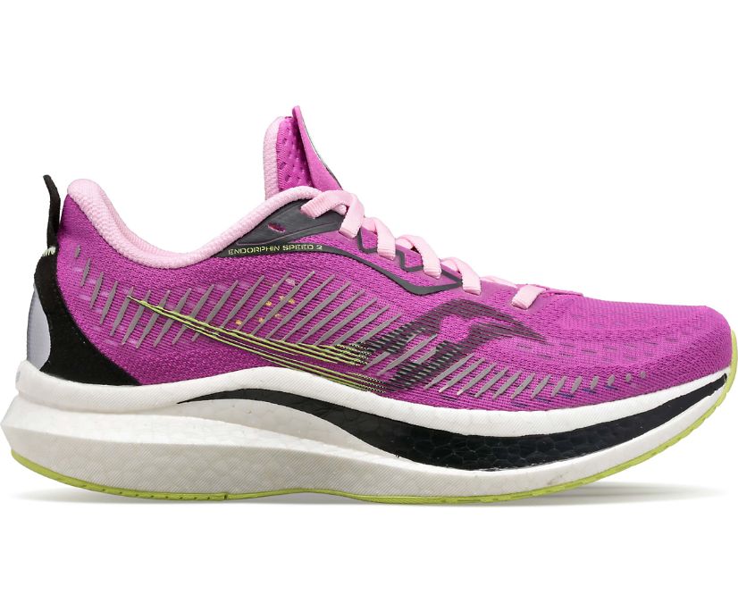 Saucony Endorphin Speed 2 Kadın Koşu Ayakkabısı Mor Sarı | WIYA5QI