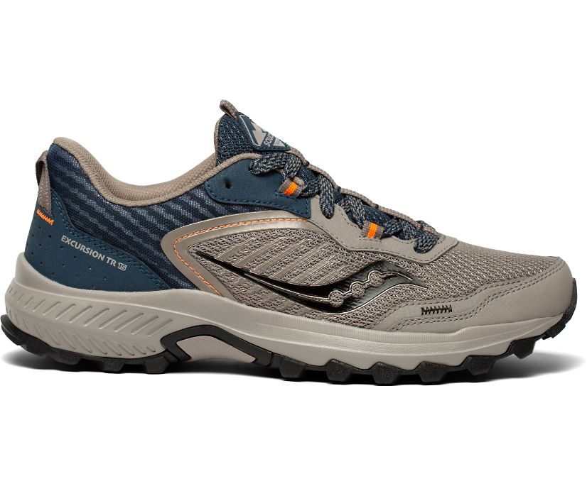 Saucony Excursion TR15 Erkek Yürüyüş Ayakkabısı Kahverengi Koyu Yeşil | LGJZL4G