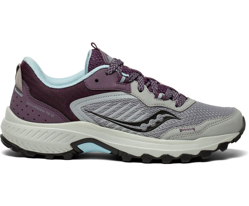 Saucony Excursion TR15 Kadın Yürüyüş Ayakkabısı Gri Mor | HDR6LNH