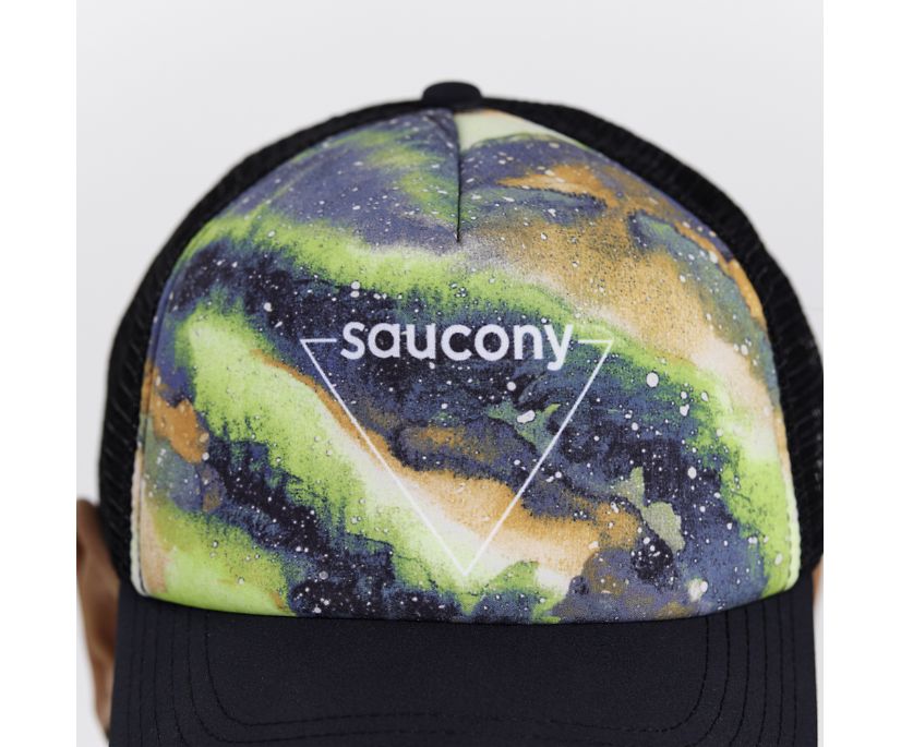 Saucony Foamie Trucker Hat Erkek Şapkalar Siyah | 8TZGZZX