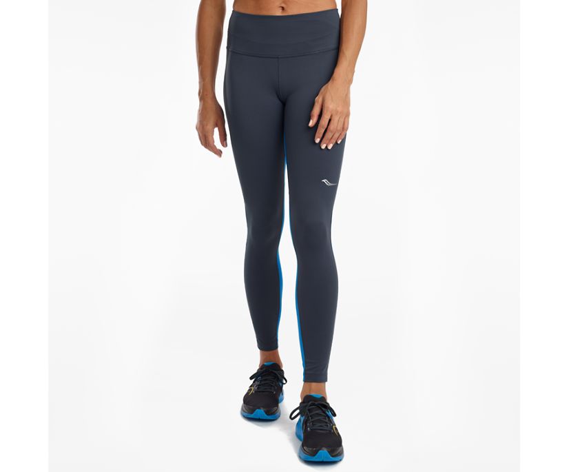 Saucony Fortify Tight Kadın Pantolon Gri Mavi | 908OVPQ