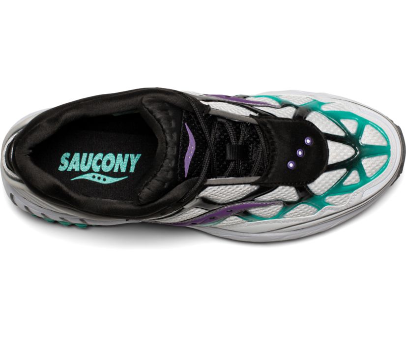 Saucony Grid Web Into the Void Erkek Ayakkabı Beyaz Siyah Mor | 8QYERF0