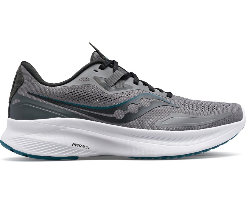 Saucony Guide 15 Erkek Koşu Ayakkabısı Koyu Gri Turkuaz | MUPLWQZ