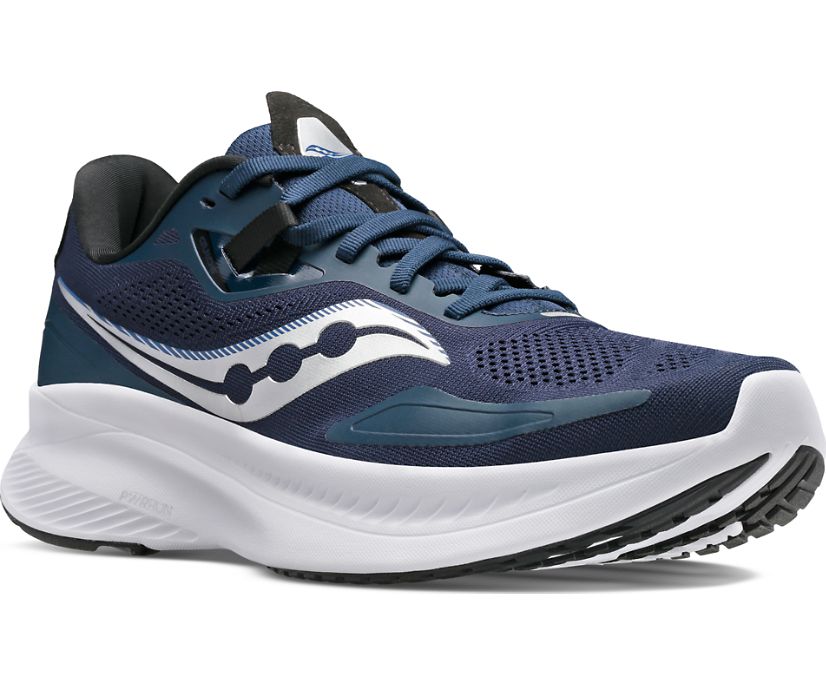 Saucony Guide 15 Erkek Koşu Ayakkabısı Lacivert Gümüş | L6X8945