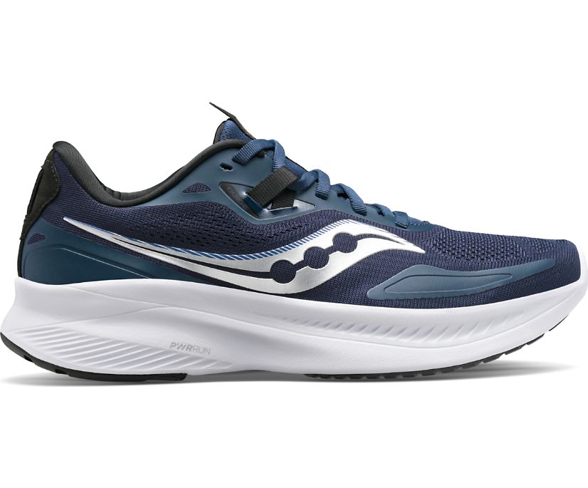 Saucony Guide 15 Erkek Koşu Ayakkabısı Lacivert Gümüş | L6X8945