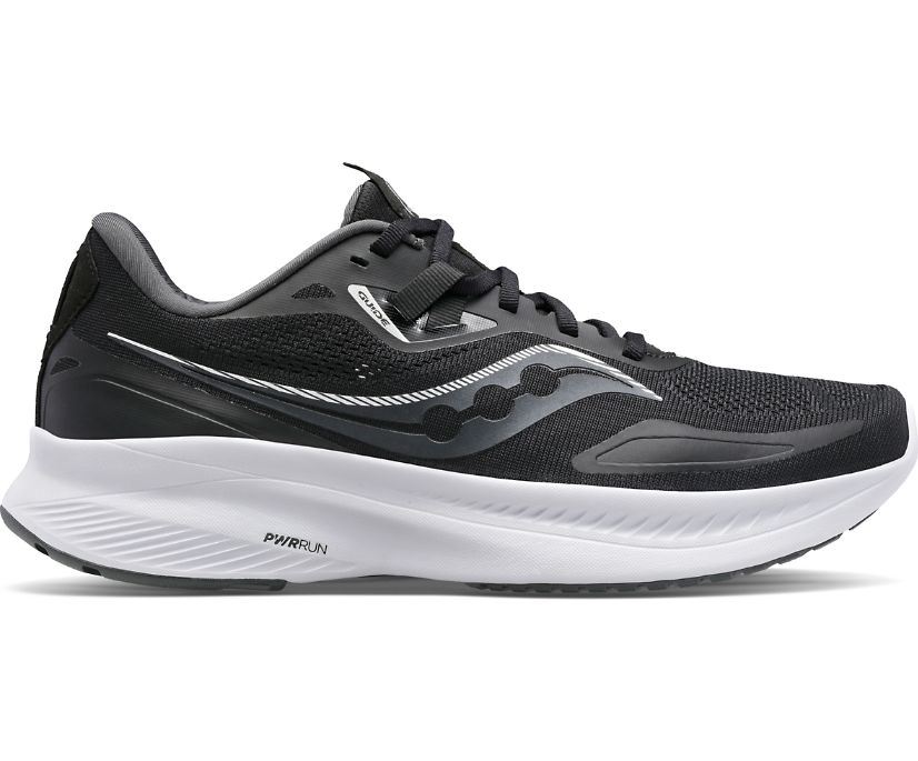 Saucony Guide 15 Erkek Yürüyüş Ayakkabısı Siyah Beyaz | QZKKRKU