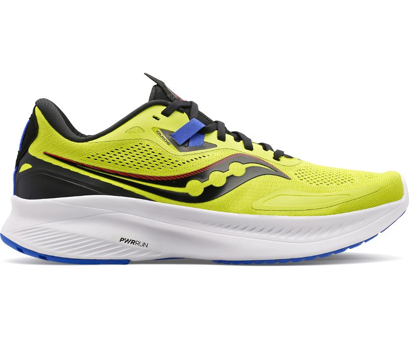 Saucony Guide 15 Geniş Erkek Ayakkabı Sarı Mavi Siyah | 5UFN654