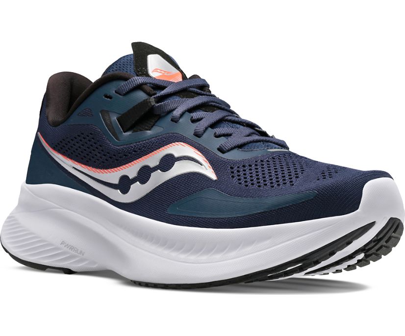 Saucony Guide 15 Kadın Koşu Ayakkabısı Lacivert Gümüş | JO3MPXZ