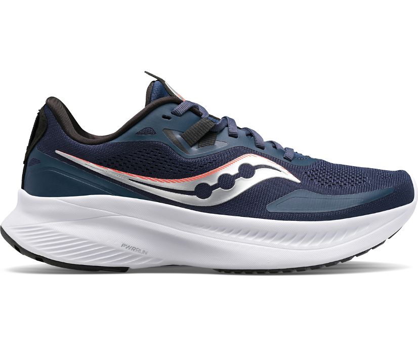 Saucony Guide 15 Kadın Koşu Ayakkabısı Lacivert Gümüş | JO3MPXZ