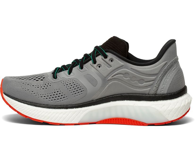 Saucony Hurricane 23 Erkek Koşu Ayakkabısı Gri Kırmızı | TIYAUN7