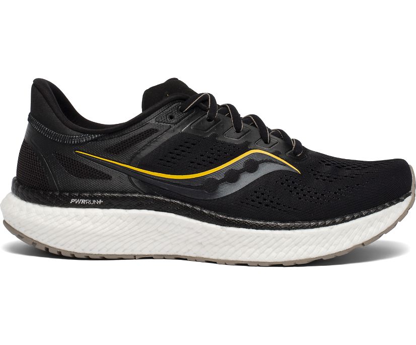 Saucony Hurricane 23 Geniş Erkek Koşu Ayakkabısı Siyah Altın | 5F7H6SV