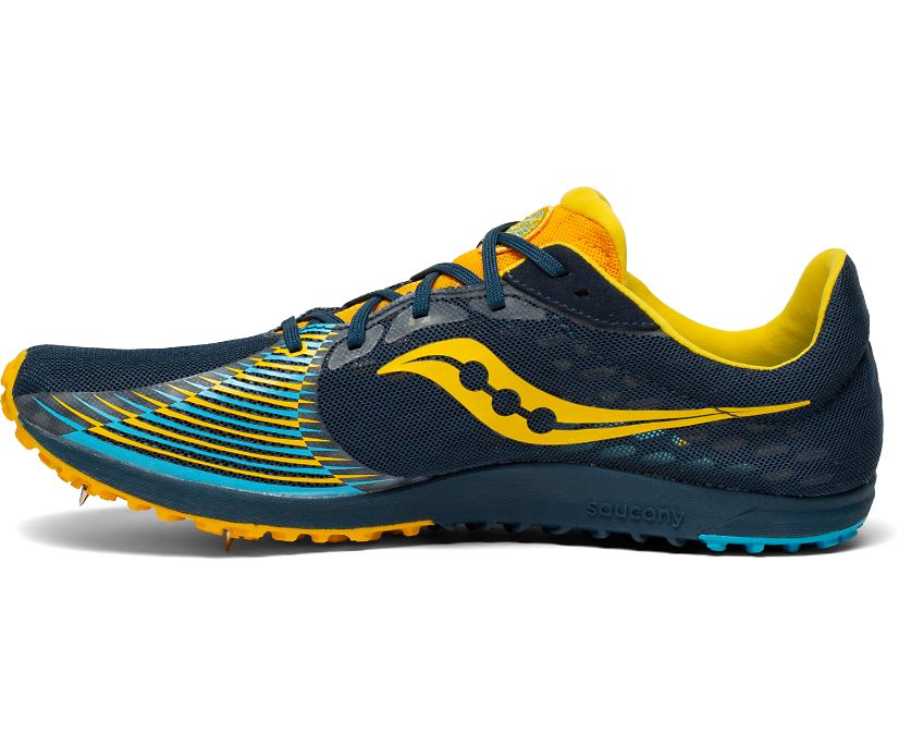 Saucony Kilkenny XC9 Düz Erkek Koşu Ayakkabısı Mor Sarı | VK28JXB