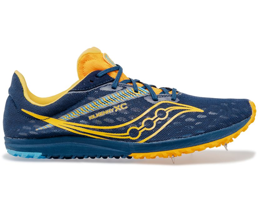 Saucony Kilkenny XC9 Düz Erkek Koşu Ayakkabısı Mor Sarı | VK28JXB