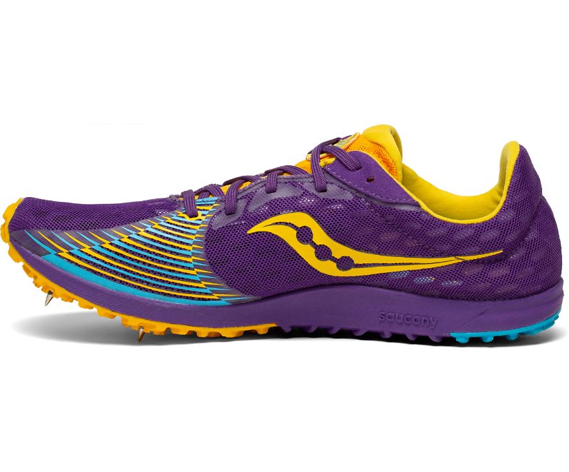 Saucony Kilkenny XC9 Düz Kadın Koşu Ayakkabısı Mor Sarı | CBGLJ61