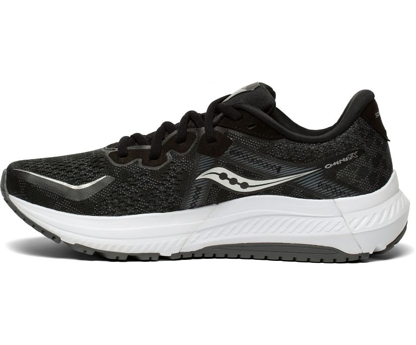 Saucony Omni 20 Geniş Kadın Ayakkabı Siyah Beyaz | GCUC64P