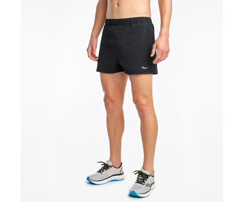 Saucony Outpace 3\' Kısa Erkek Pantolon Siyah | 4LNUTYB