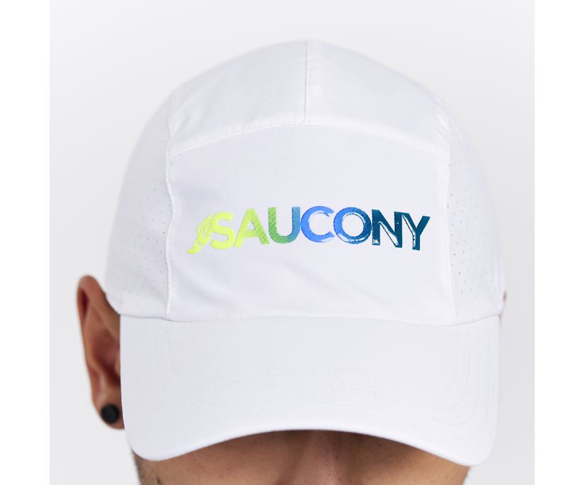 Saucony Outpace Hat Erkek Şapkalar Beyaz | EPD7U5O