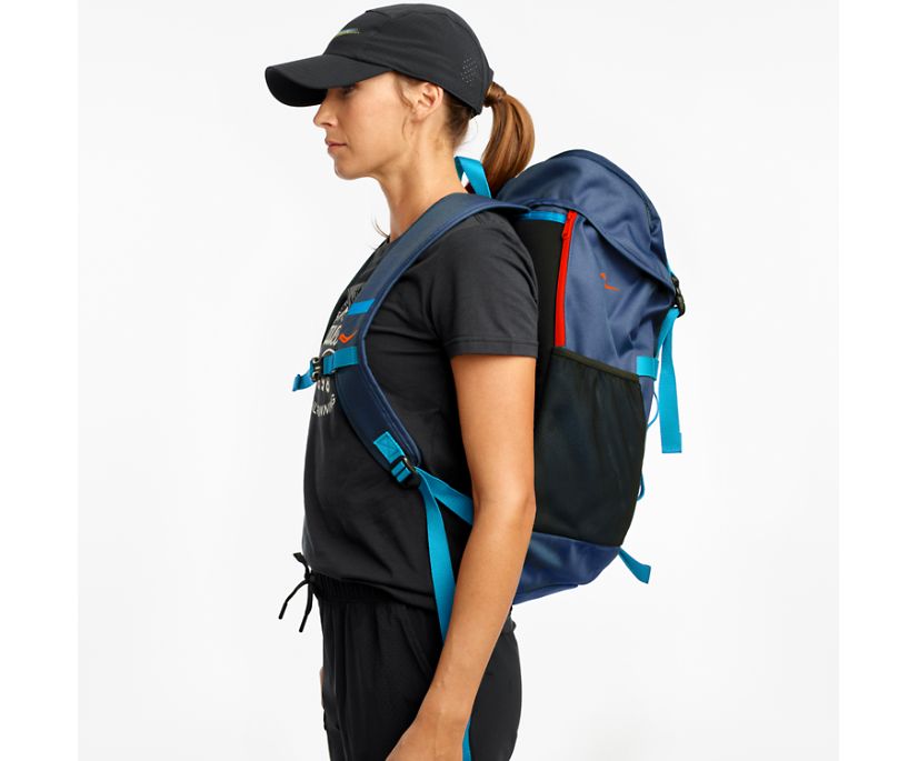 Saucony Overhaul Backpack Kadın Çanta & Sırt Çantası Gri Mavi | UKWC90W