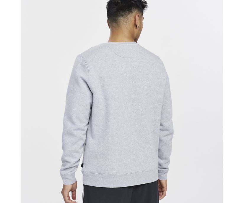 Saucony Rested Crewneck Erkek Üstler Açık Gri | VURHM14