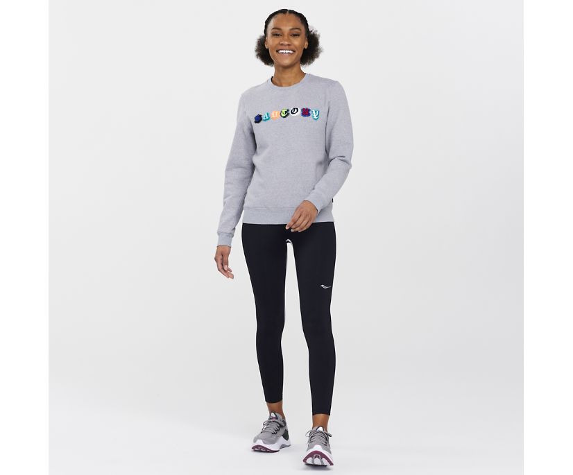 Saucony Rested Crewneck Kadın Üstler Açık Gri | 7TMGO2P