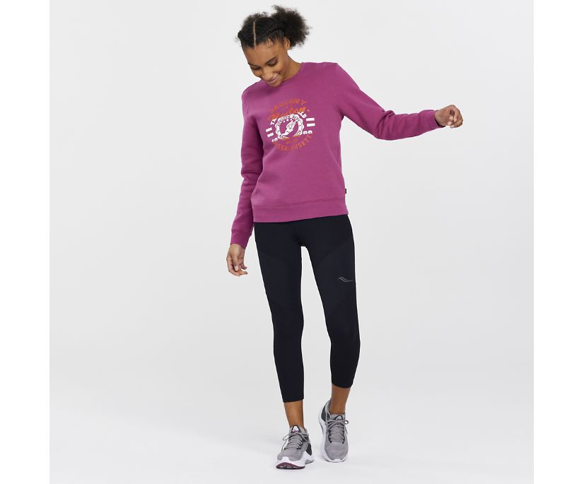 Saucony Rested Crewneck Kadın Üstler Pembe | C16OOQL