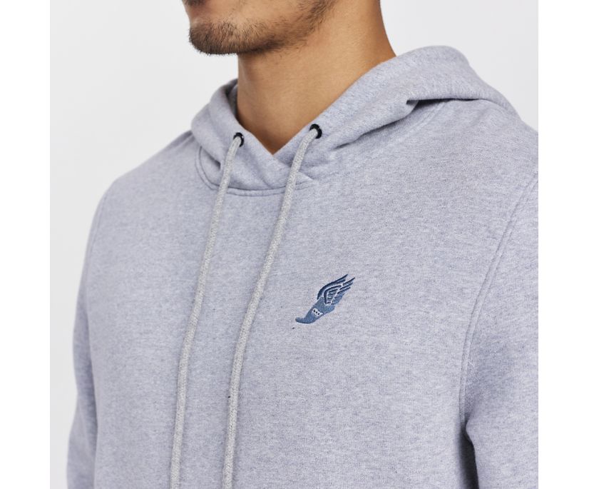 Saucony Rested Hoodie Erkek Üstler Açık Gri | A7G3EGG