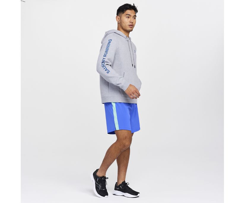 Saucony Rested Hoodie Erkek Üstler Açık Gri | A7G3EGG