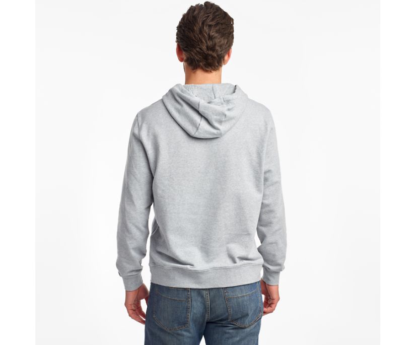 Saucony Rested Hoodie Erkek Üstler Açık Gri | RWZ5WSE